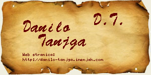 Danilo Tanjga vizit kartica